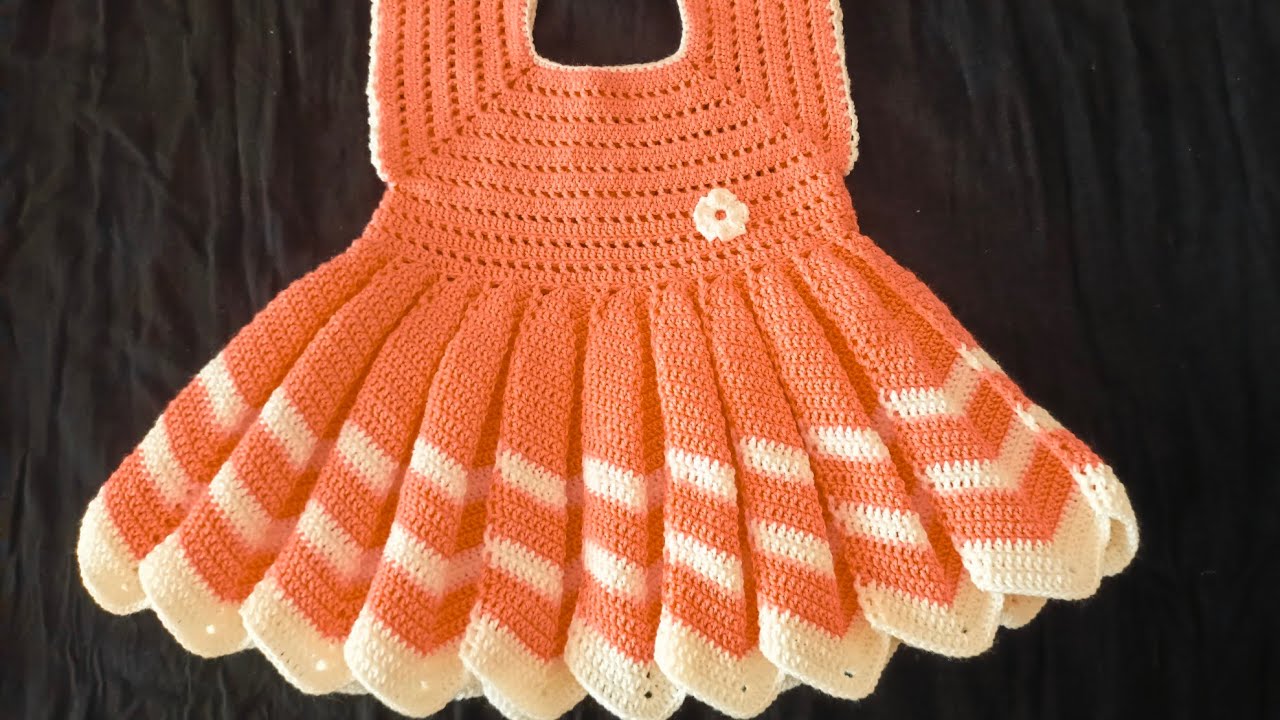 Crochet Baby Dress Tutorial | How to Crochet a Baby Frock Easy Tutorial