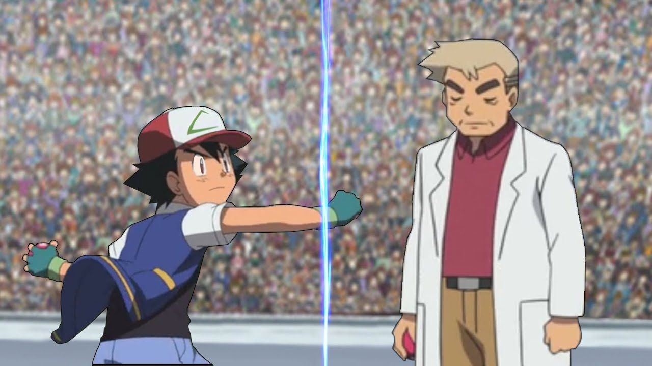 Pokemon Battle USUM: Ash Vs Professor Oak (Pokémon Kanto Face Off!)