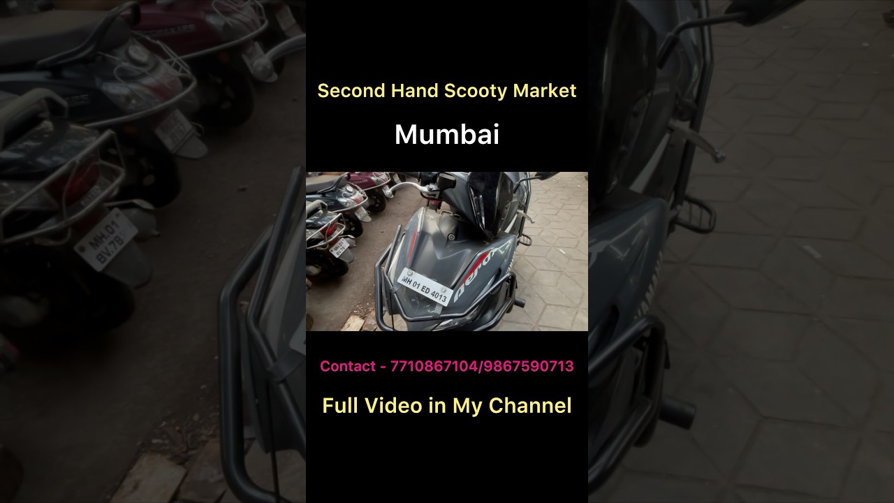 Second Hand Scooty🔥 Used scooty in Mumbai | Second hand scooter market #trending #reels #shorts