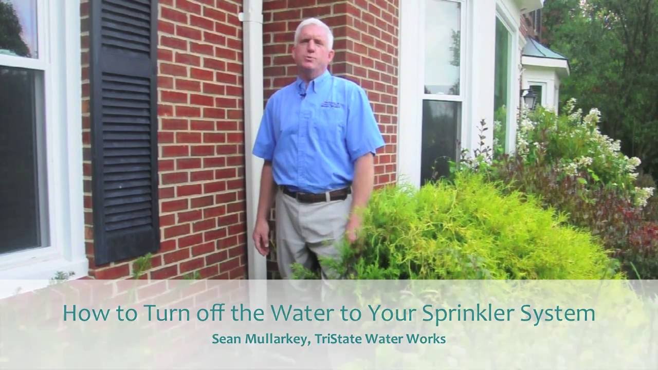 How to Turn Off the Water to Your Sprinkler System