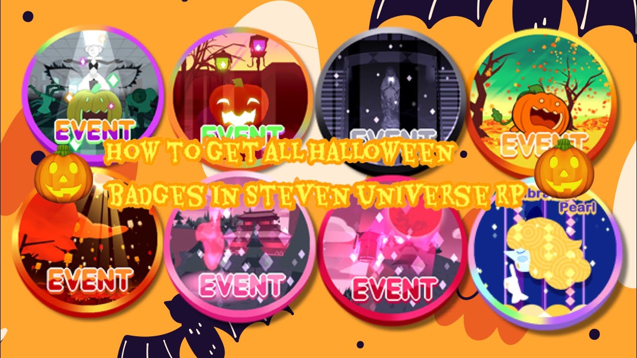 How to get all Halloween badges in steven universe Rp 2020 to 2023 (also how to get the lib pearl!)