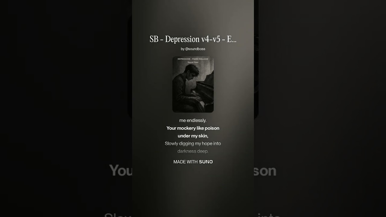 SB   Depression v4 v5   Eng   R&B Piano Ballade