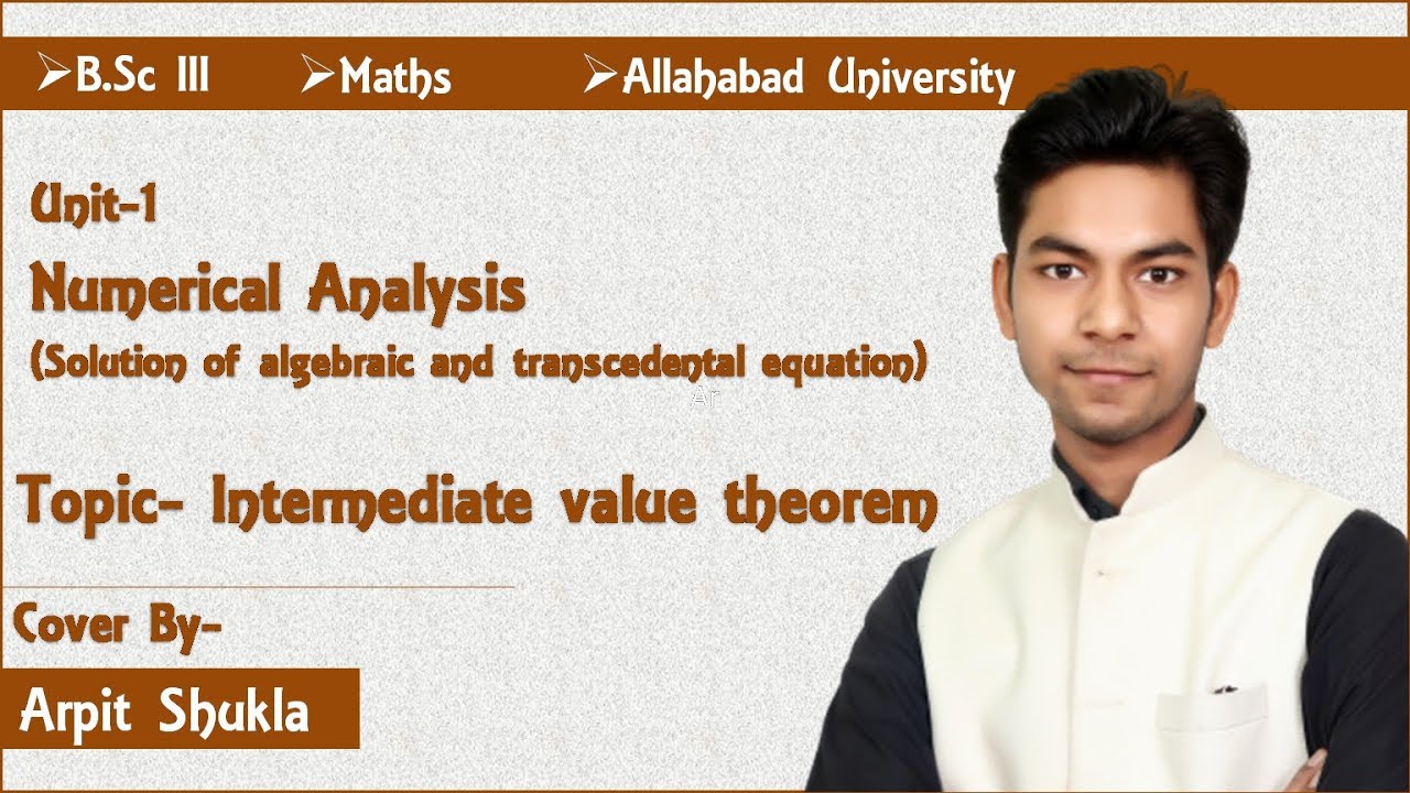 Intermediate Value theorem || Numerical Analysis ||~Problution,  B. Sc Maths