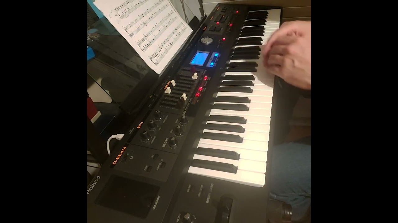 Playing solo & comping on the same manual!, using Roland VR09 Hammond organ sounds. @rolandglobal