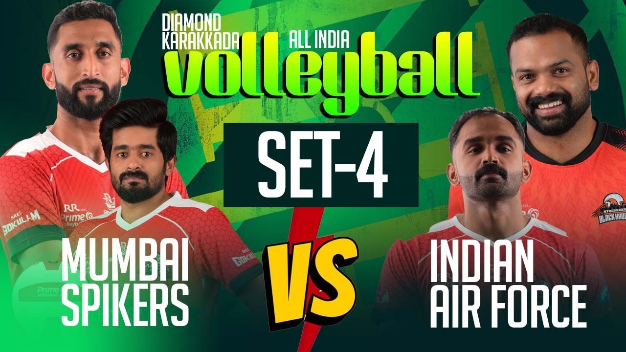 INDIAN AIR FORCE vs MUMBAI SPIKERS | SET 4 HIGHLIGHTS 🔥 All India Volley 2026 🏐