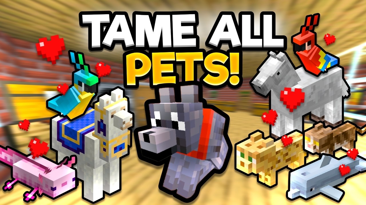 Ultimate Guide To PETS In 1.21: How To Catch & Tame Them All