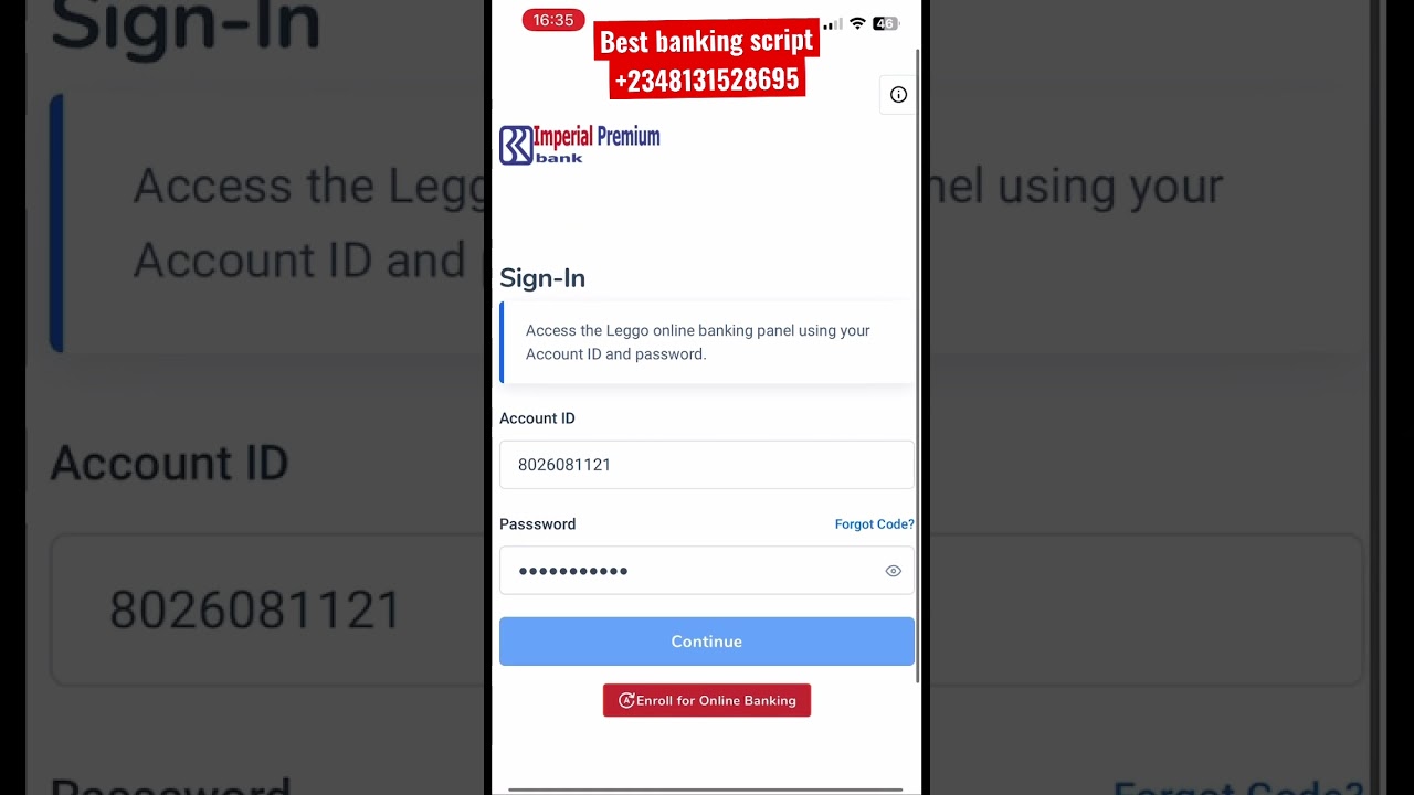 Bank script with check deposit, credit score, btc deposit, transfer codes, and more