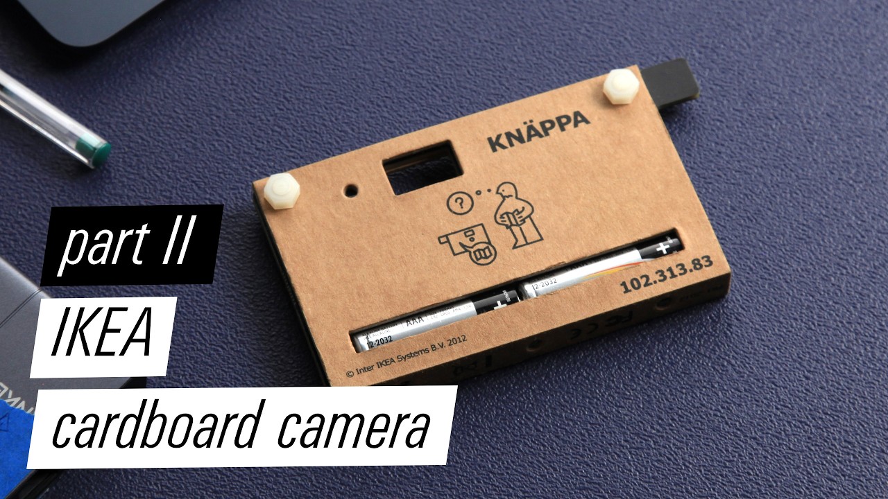 IKEA KN&Auml;PPA Cardboard Camera Part II