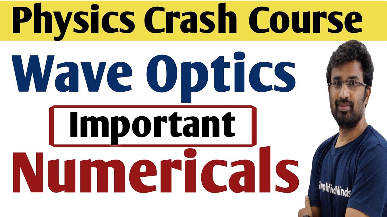 2ndPUC Physics Numericals | Wave Optics  | Important Numerical for 2nd PUC Exam