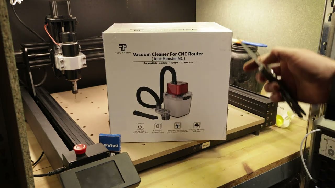 Two Trees TTC 450 - Vacuum Cleaner Unboxing Mounting and Test