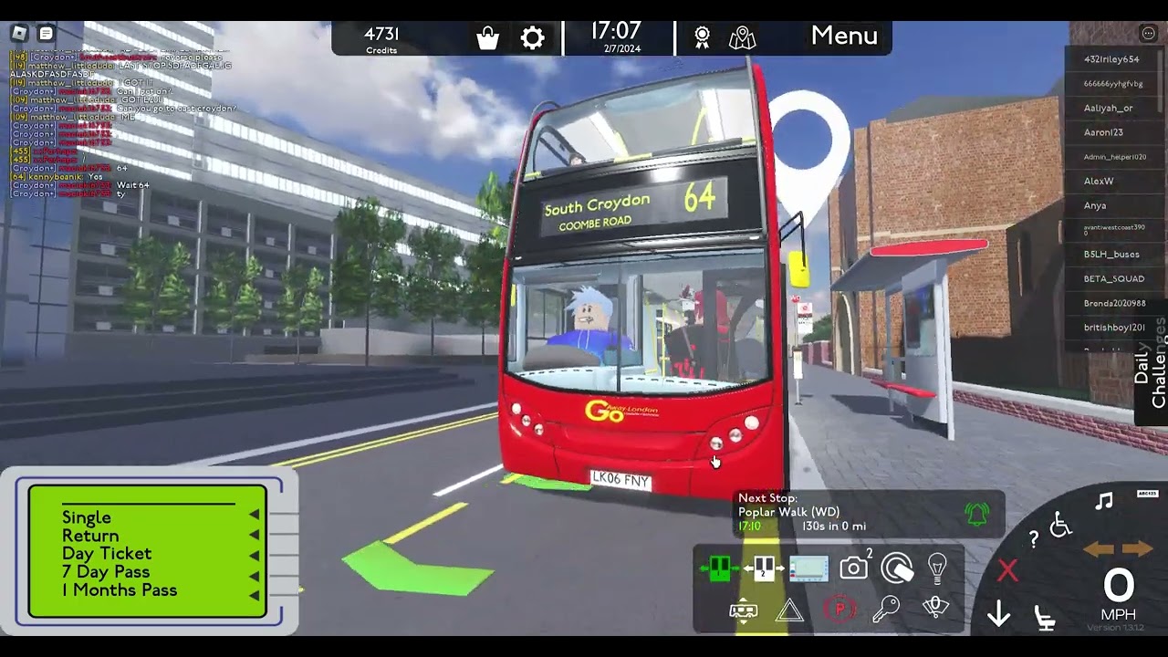 [FAST] 64 Bus Route I Croydon Roblox
