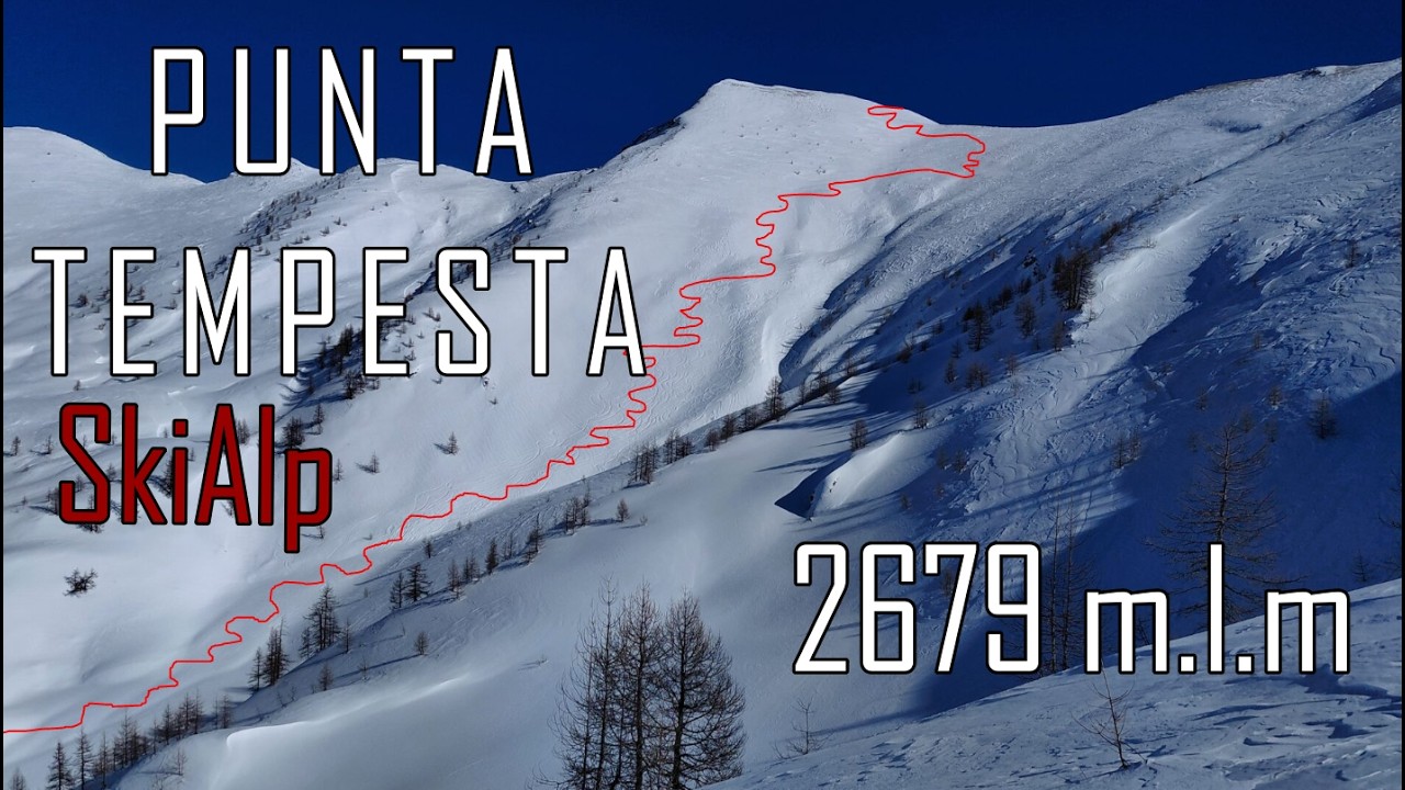 P.ta Tempesta , tra vento e neve... SkiAlp in Val Maira
