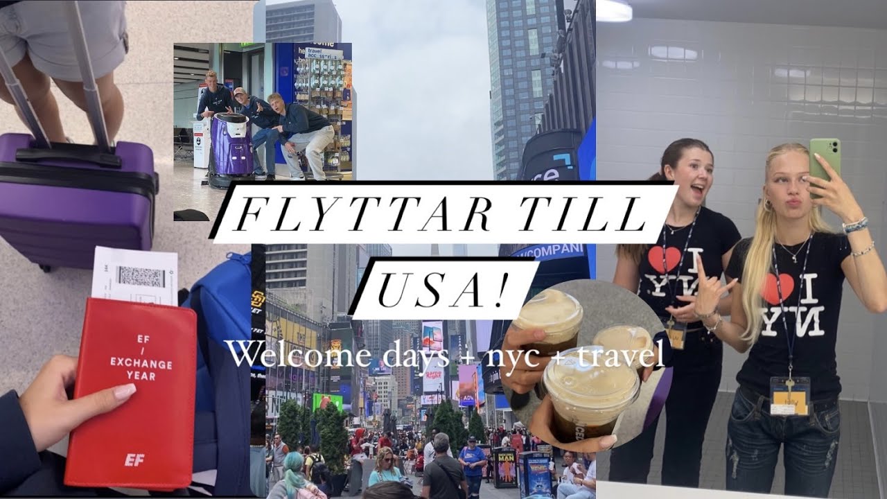 Flyttar till Kalifornien!! Welcomedays, testar Raising canes och NYC!