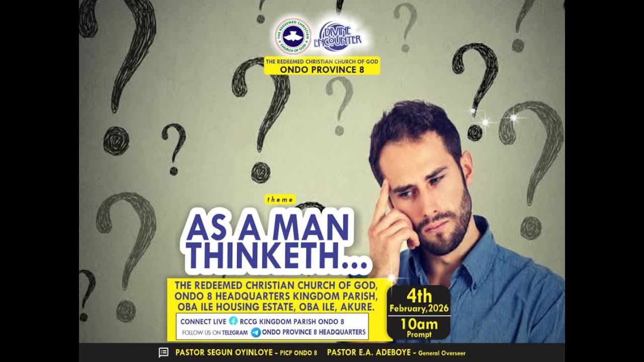 WELCOME TO DIVINE ENCOUNTER || AS A MAN THINKETH