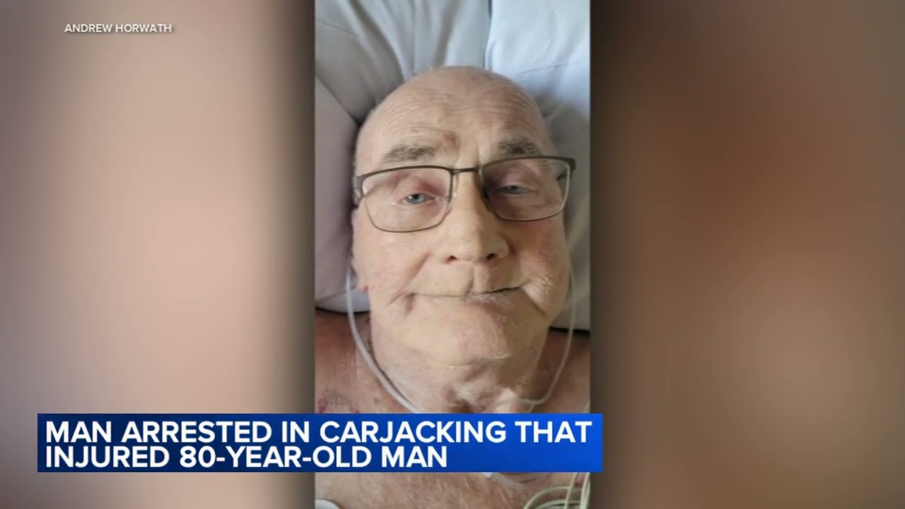 Man arrested after 80-year-old carjacked outside suburban hospital
