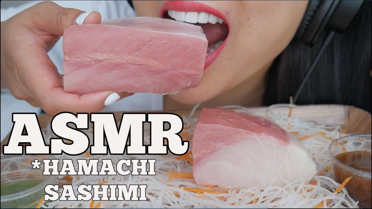 ASMR Hamachi Sashimi (SOFT CHEWING EATING SOUNDS) *SAVAGE* No Talking | SAS-ASMR