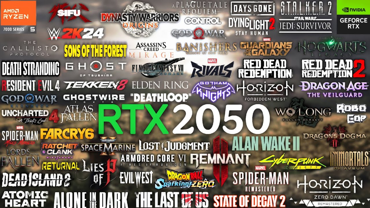RTX 2050 60 Games tested in 2025