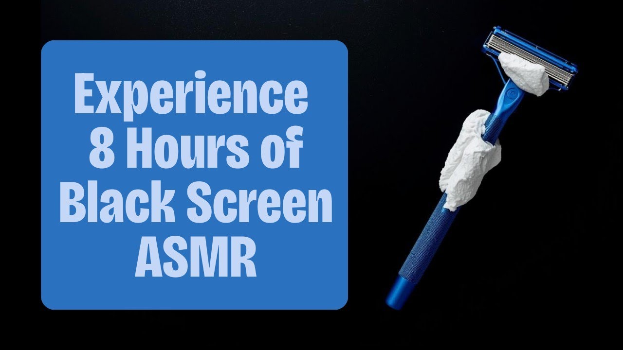 8 Hours. Fast Wet Shaving of Mans Face ASMR Sounds for Sleep and Relaxation