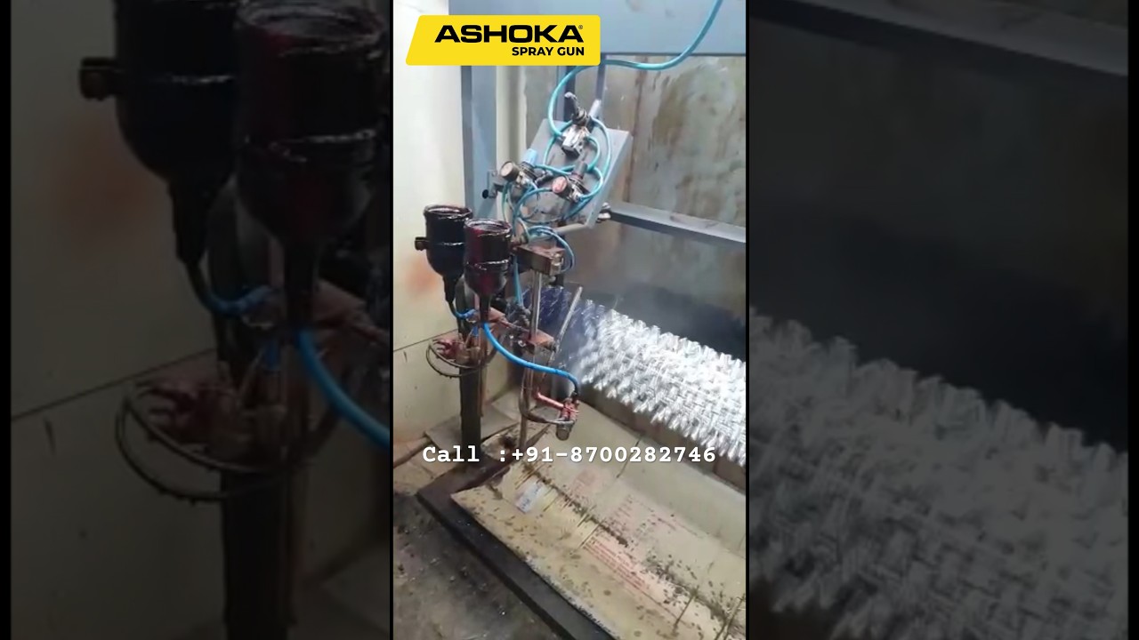 AUTOMATIC SPRAY PAINTING MACHINE #spraypaintmachine #paintspraying #painting #paint #automation