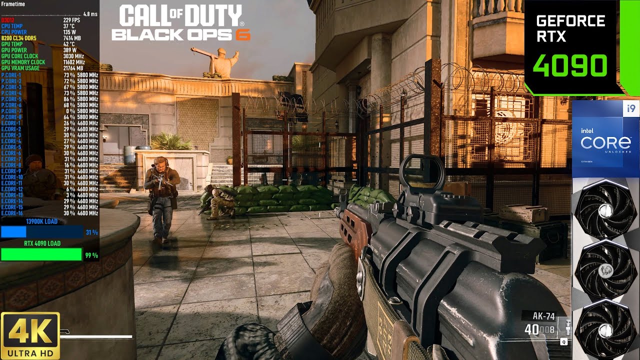Call of Duty Black Ops 6 - 4K DLSS FG Extreme Settings | RTX 4090