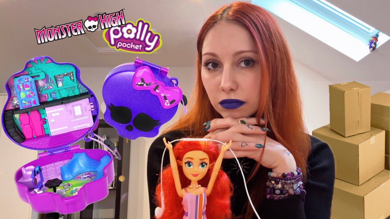 I’M MOVING! Organizing my Room & Fixing my POLLY POCKET x MONSTER HIGH Playset