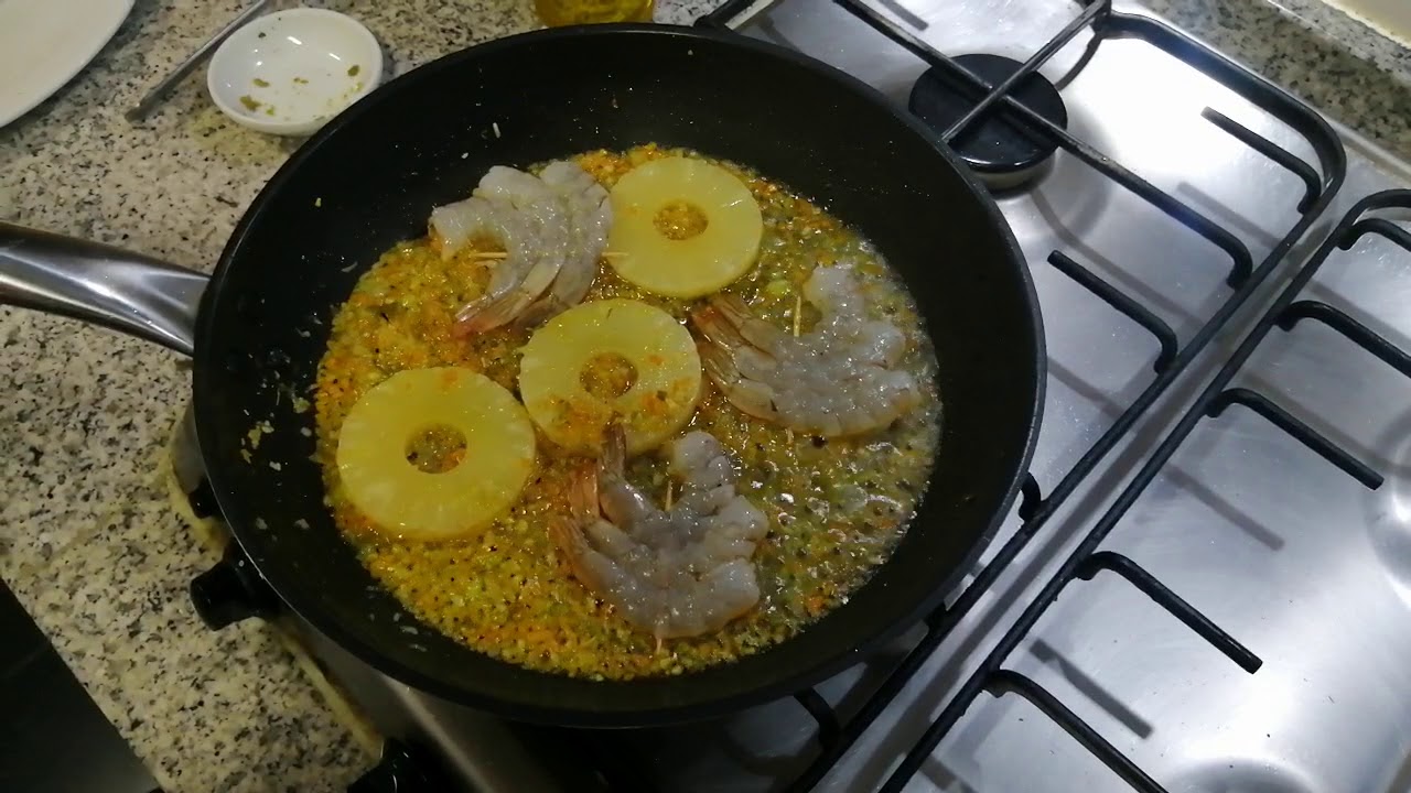 Receta de Gamberetti al Gran Marnier (Camarones Ecuatorianos al Cognac de Naranja)