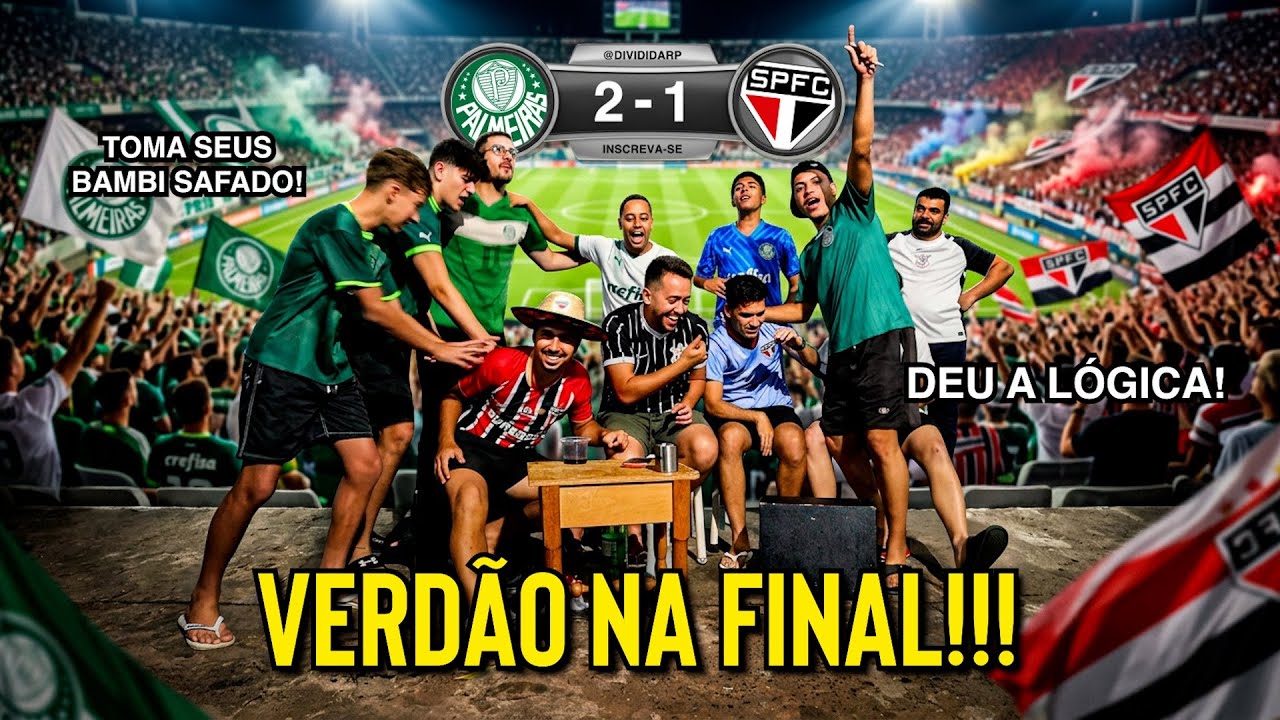 O PALMEIRAS TÁ NA FINAL DO PAULISTÃO! REACT DE PALMEIRAS 2x1 SÃO PAULO - #futebol #palmeiras #react 
