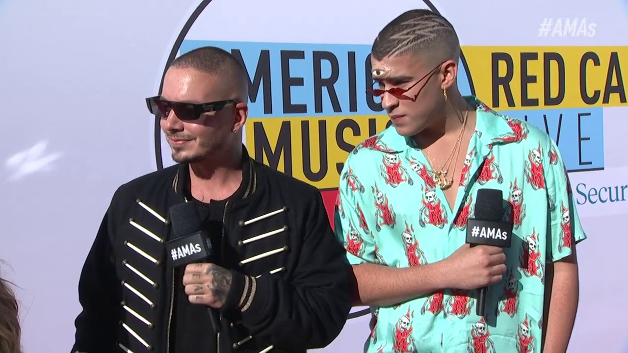 Bad Bunny and J Balvin Red Carpet Interview - AMAs 2018