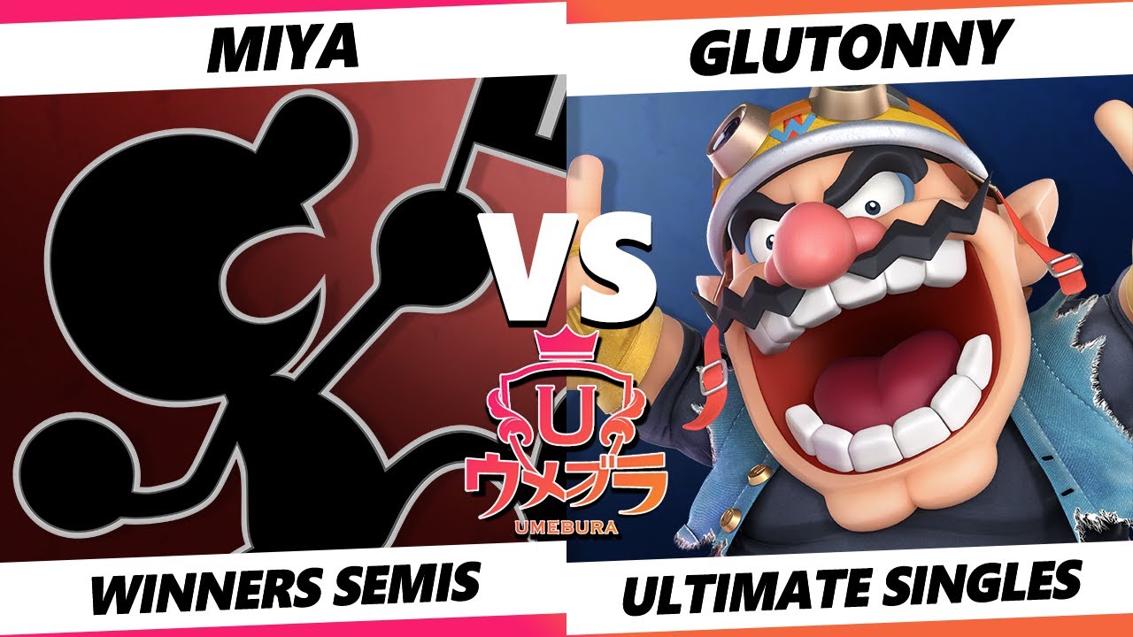Umebura 10 Top 8 - Miya (Game & Watch) Vs. Glutonny (Wario) Smash Ultimate - SSBU