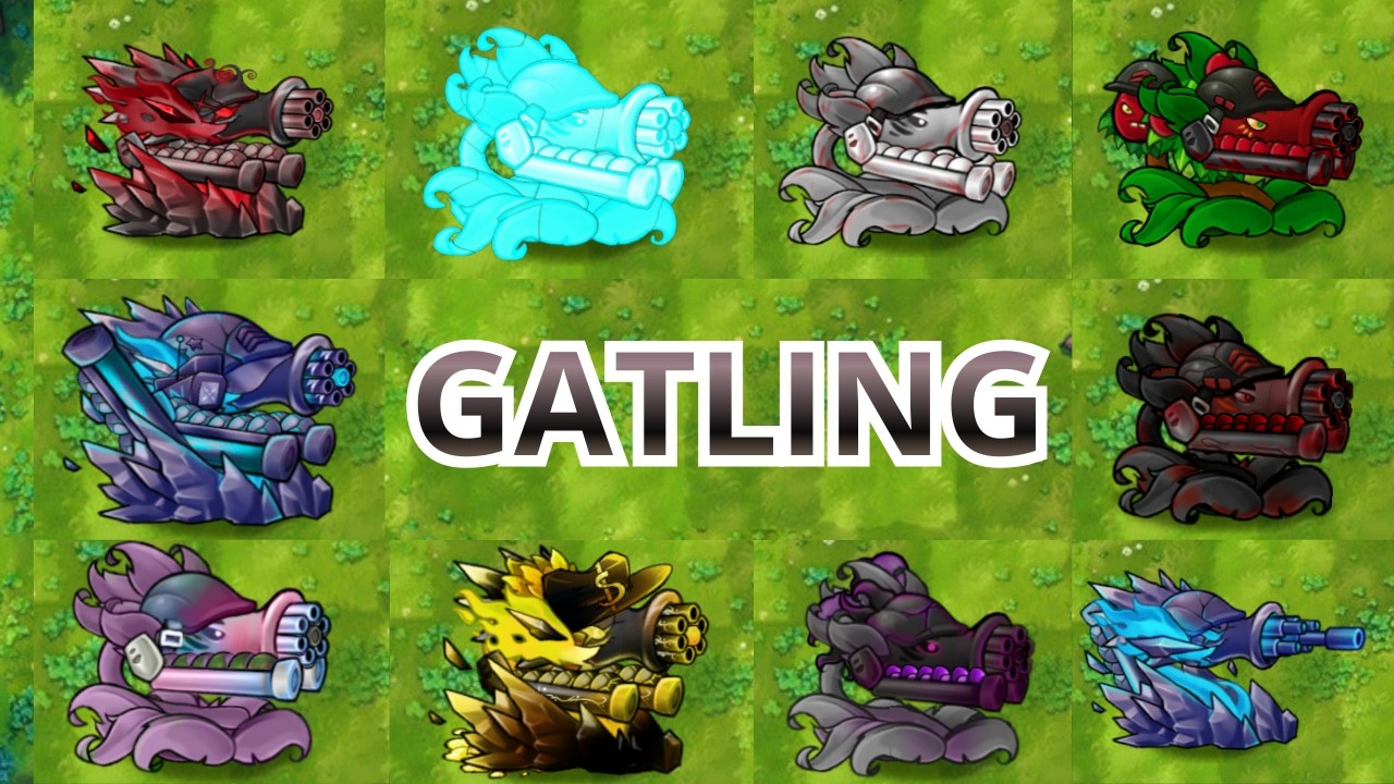 PVZ Fusion 3.3 Challenge - All Gatling Plant Fusion vs Obsidian Gargantuar - Who Will Win?