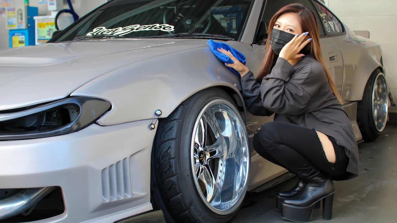 21才元EXILEバックダンサーが乗るドリ車(シルビアS15)を洗車したら怒らせてしまいました。