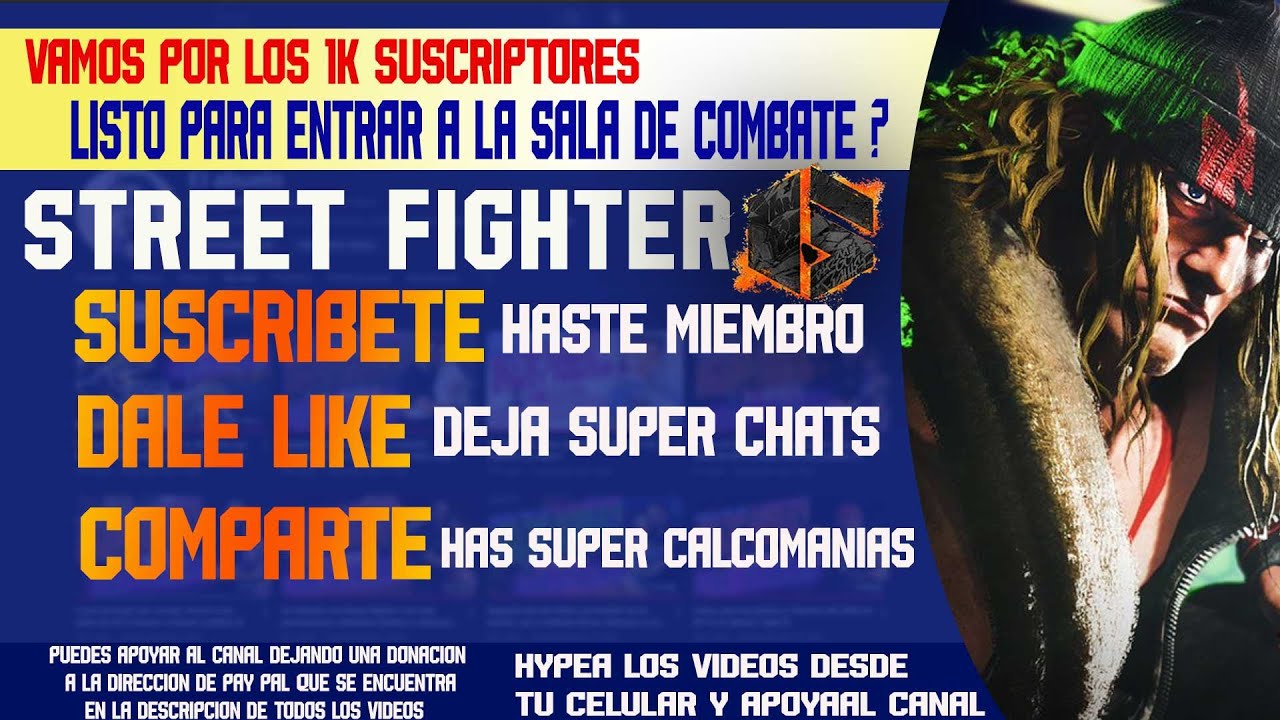 Te latio el gameplay de Alex ? cuentame mientras vamos a la sala de SF6 y a buscar lios