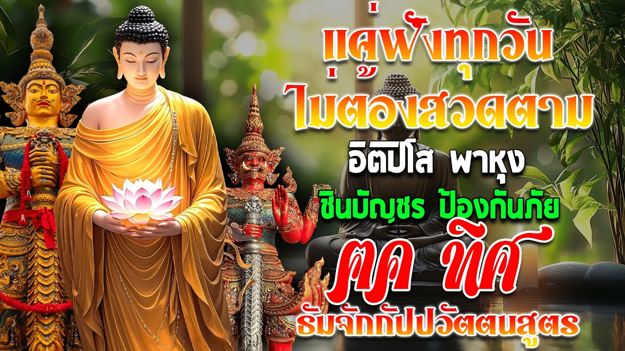 เปิดโชค เปิดทรัพย์ | อิติปิโส พาหุง ชินบัญชร ป้องกันภัย ๑๐ ทิศ มหาเมตตาใหญ่ ธัมจักกัปปวัตตนสูตร