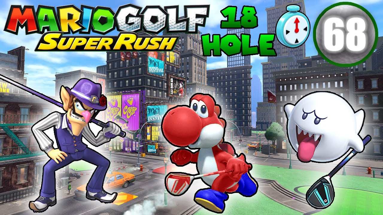 Chaz VS AnimeLuigi VS PizzaMastr | Mario Golf: Super Rush - Speed Golf (Bonny Greens)