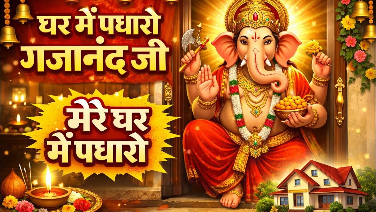 Ghar me Padharo Gajanan Ji / घर में पधारों गजानंद जी मेरे घर में पधारों / Ganesh ji bhajan