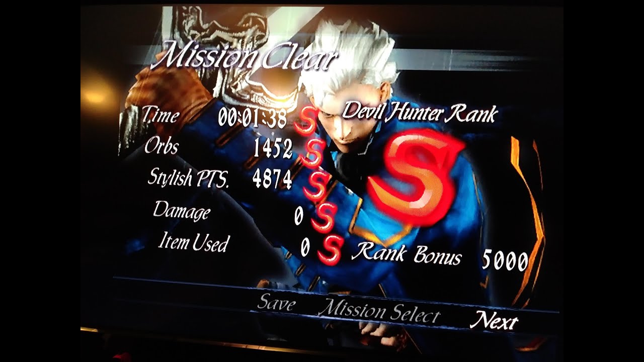 DMC3 SE - M-15 Hard SS Rank - Vergil