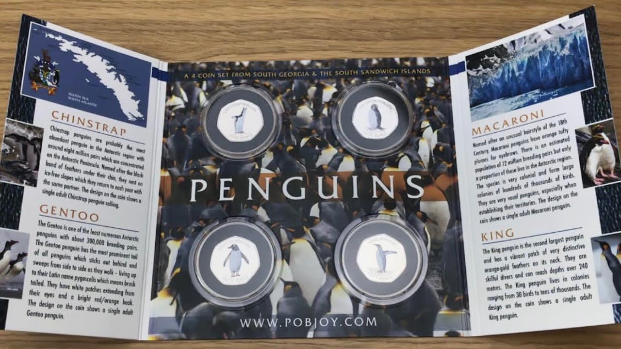 4th Rare 2020 Penguin 50p Coin || Full Set Complete || New Coin Review || Pobjoy Mint