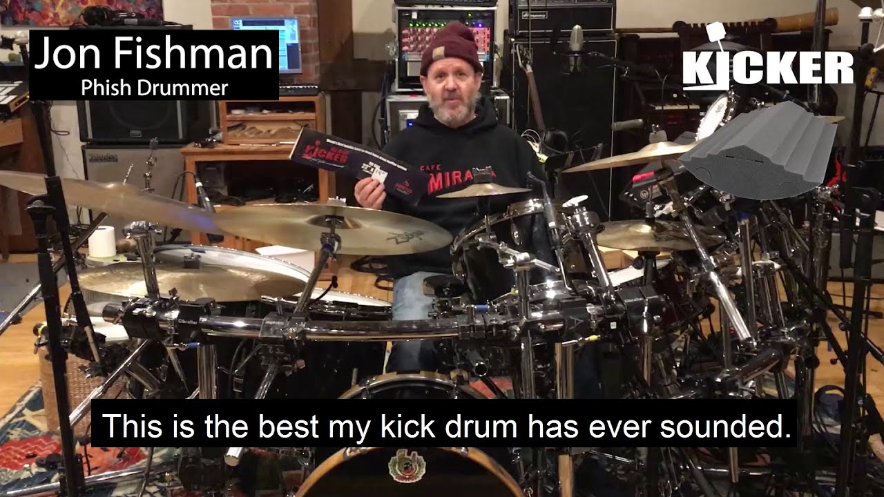 Jon Fishman, Phish Drummer on Kicker Bass Drum Muffler