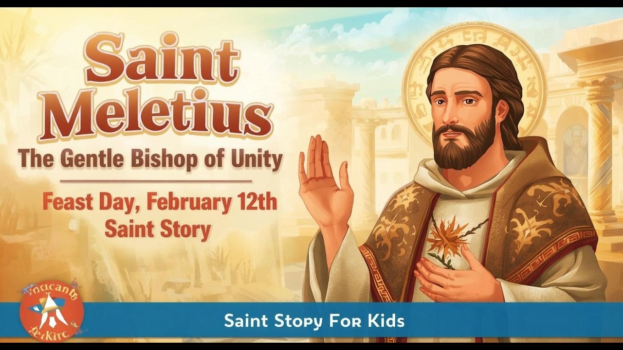 Saint Meletius of Antioch | The Gentle Bishop of Unity | Feast Day February 12| Saint Story for Kids