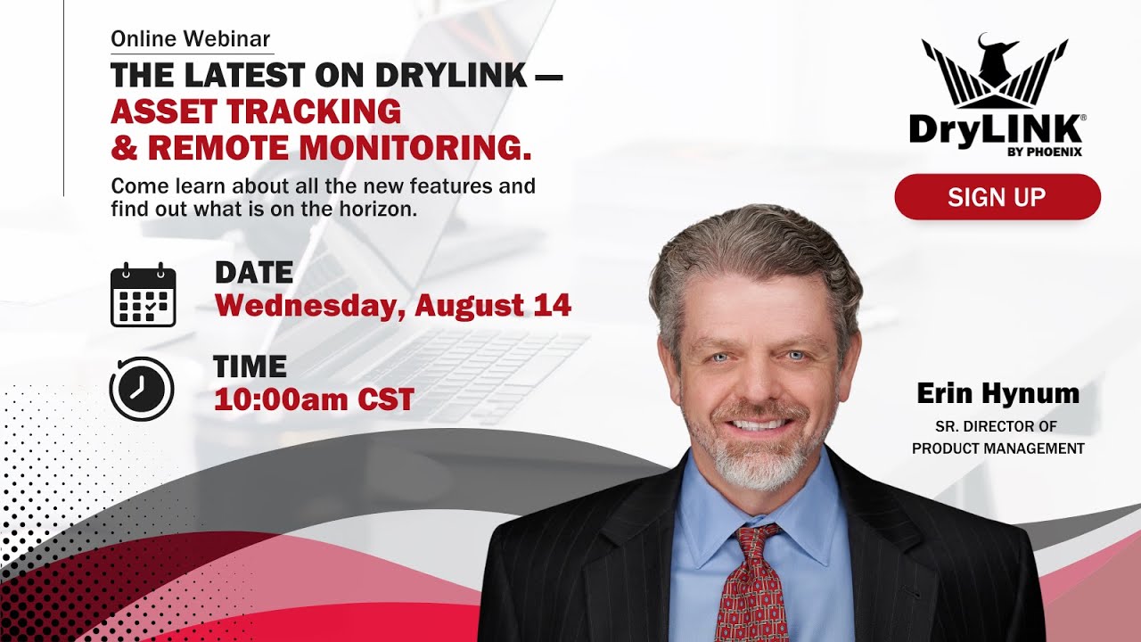 Webinar: The Latest on DryLINK  — Asset Tracking, Remote Monitoring, and More.