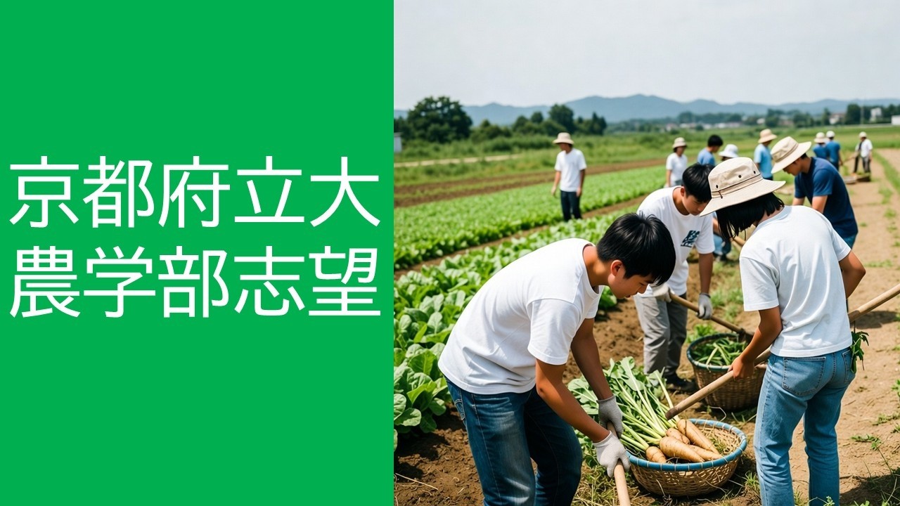 京都府立大農学部志望です！