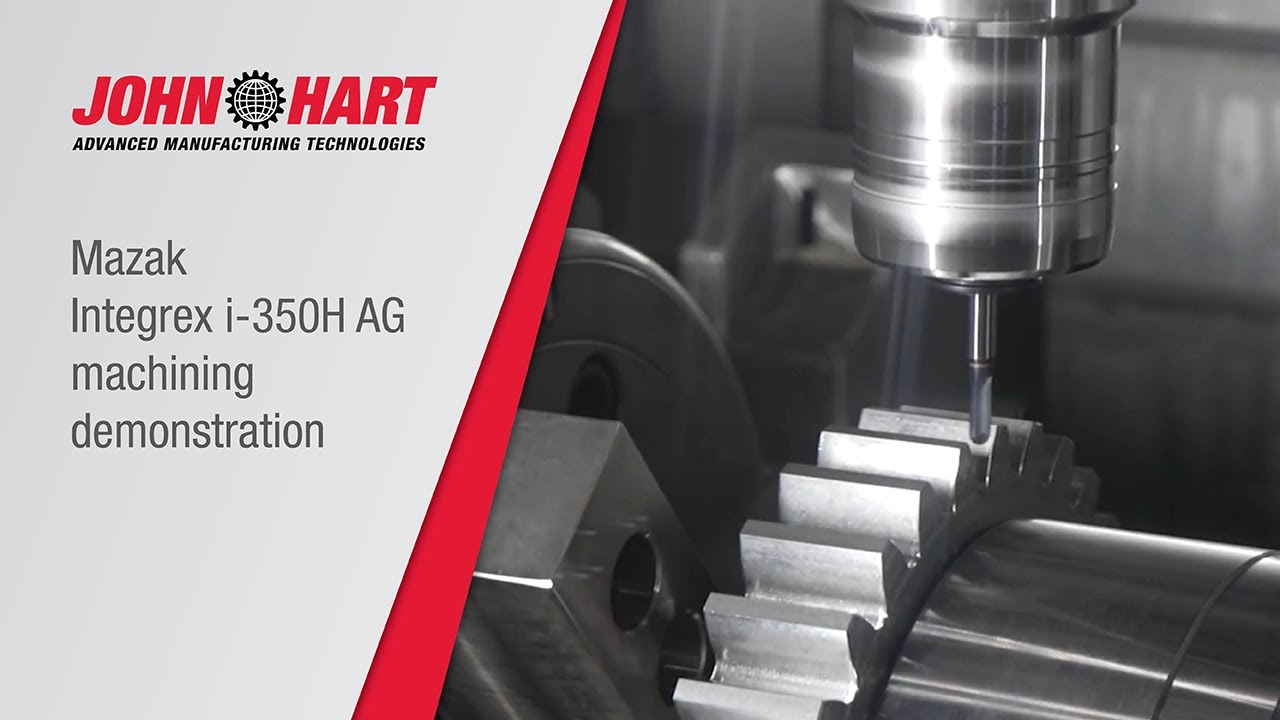 Machining a geared shaft on a Mazak Integrex i-350H AG