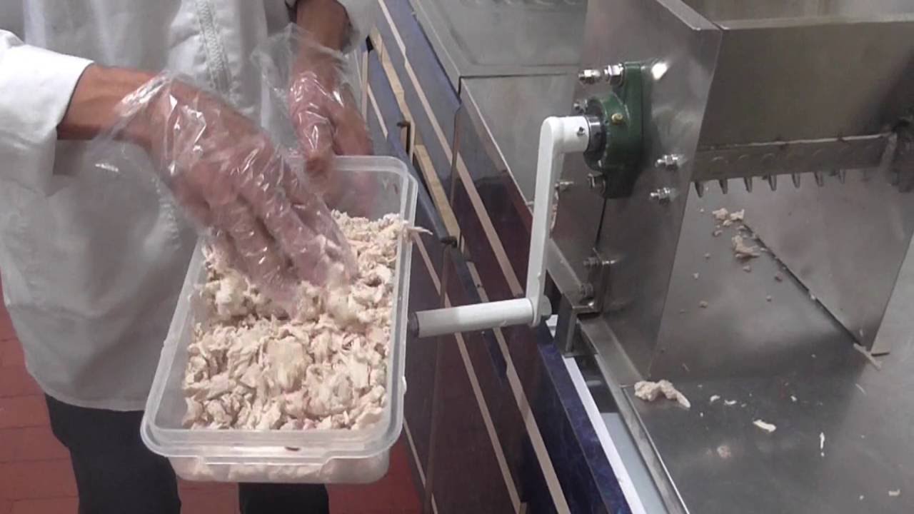 MAQUINA DESMECHADORA MANUAL PARA POLLO Y CARNE