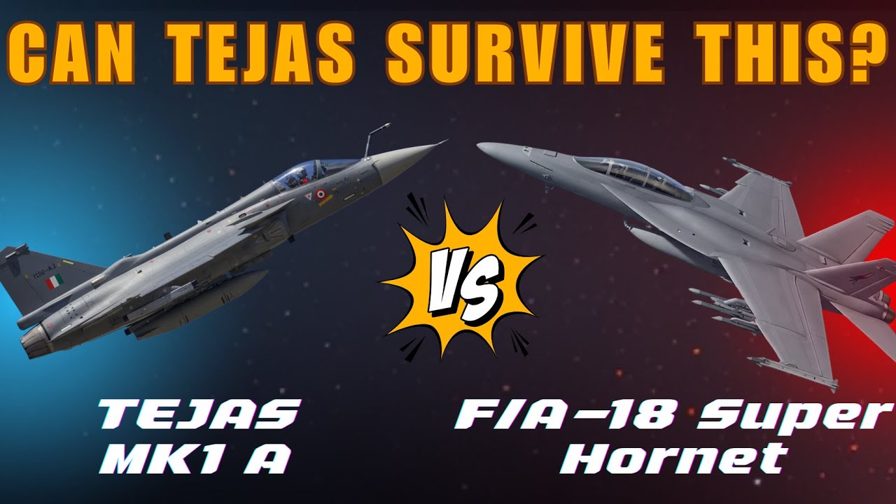 Tejas Mk1A vs F/A-18 Super Hornet 🔥 Light Indian Fighter vs US Naval Power | Full Comparison.