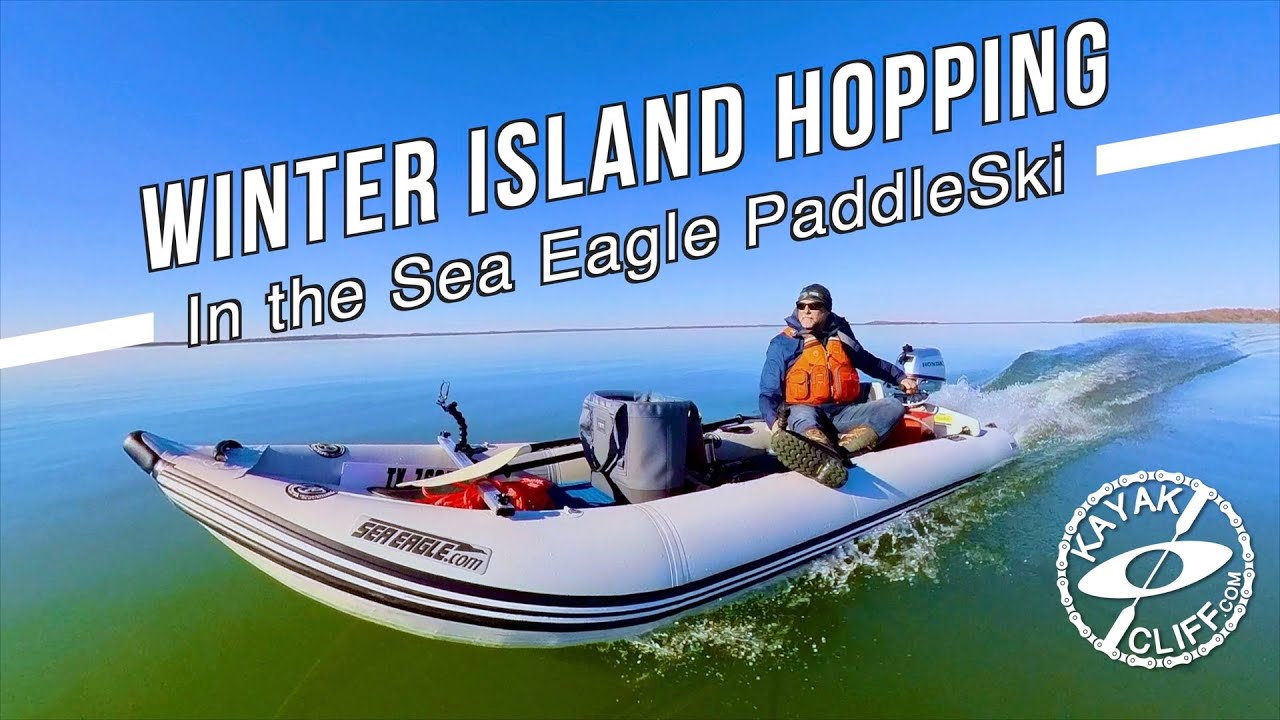 Winter Island Hopping in the Sea Eagle PaddleSki