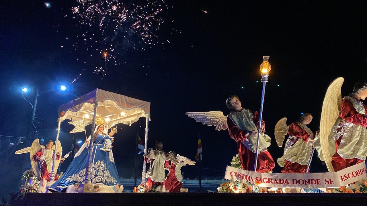 Entrada - Procesión C.I. de la Virgen del Rosario - Rezado 2025, Amatitlan