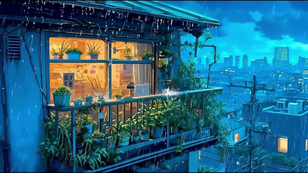 rainy window lo-fi | cozy melancholy vibes