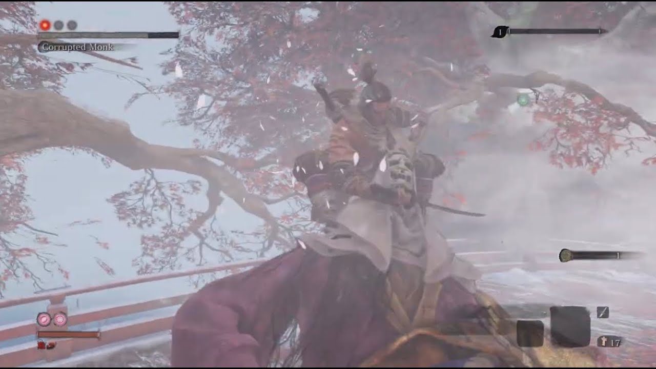Sekiro: True Corrupted Monk - Charmless + Demon Bell + Base Vitality & Attack Power