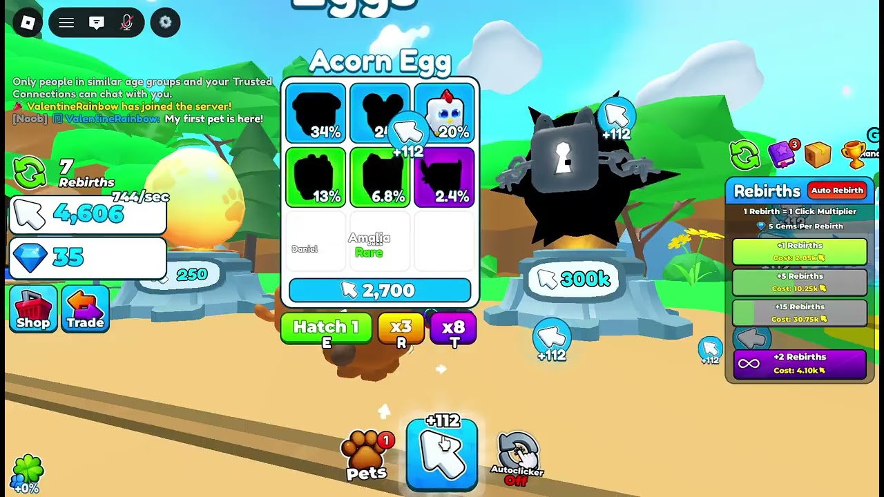 Playing Tap Simulator for the first time!