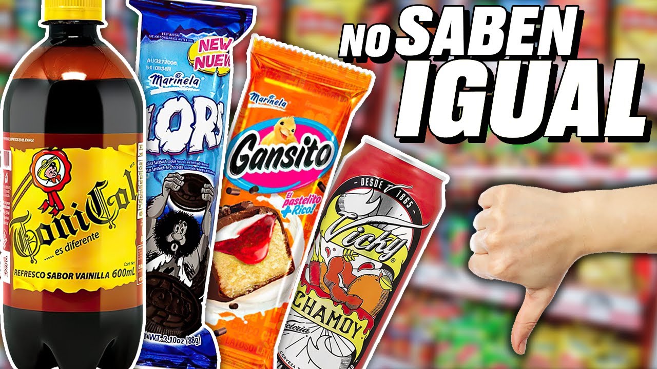 PRODUCTOS QUE CAMBIARON DE SABOR CON EL TIEMPO